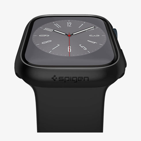 ACS05458 - Apple Watch Ultra (Apple Watch (49mm)) Case Thin Fit in black showing the front